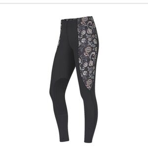 New Kerrits Flow Rise Knee Patch Performance Tight Leggings Pants